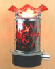Stencil over Glass - red