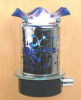 Stencil over Glass - blue
