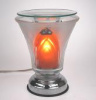 Etched Vase - amber (D)