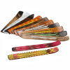 Flat wooden incense burners in various shapes and colors, picked at random by supplier