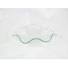 tempered glass dish with wavy edges for use atop electric night lights (click for color options) 
